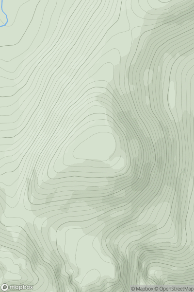 Thumbnail image for Diollaid Mhor [Moidart and Ardnamurchan] showing contour plot for surrounding peak